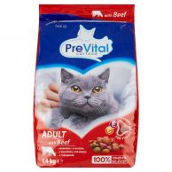 Granule kočka PreVital Adult hovězí 1,4kg