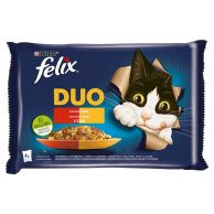 FELIX Kapsička kočka Fantastic DUO Lahodný výběr v želé 4x85g