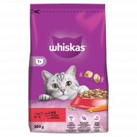 WHISKAS Granule s hovězím 300g