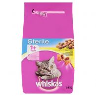 Granule kočka Whiskas Sterile s kuřecím masem 1,4kg 