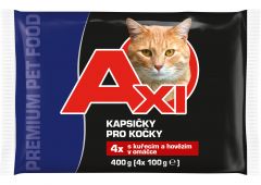 COOP PREMIUM Kapsička kočka Trhané kousky s hov. a kuř. 4x85g