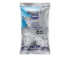 INSPIRED Holicí strojek dvoubřitý jednorázový pánský 3ks